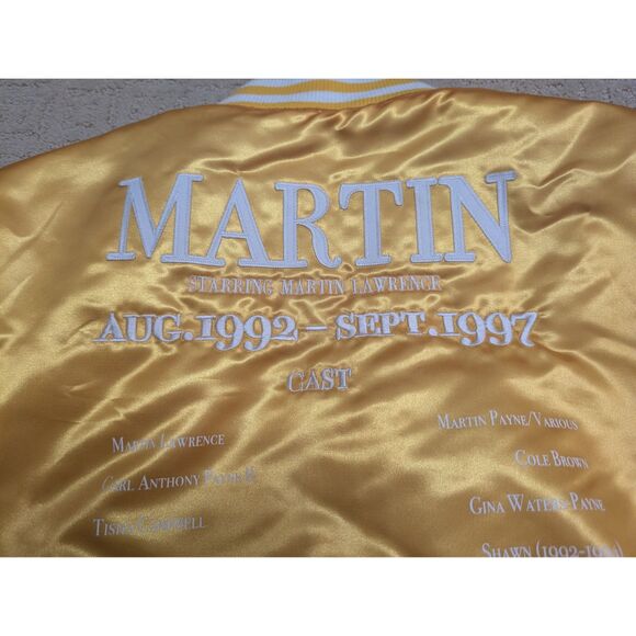 NWT Headgear Classics Martin Varsity Jacket Men's Small Yellow Embroidered - Picture 14 of 16